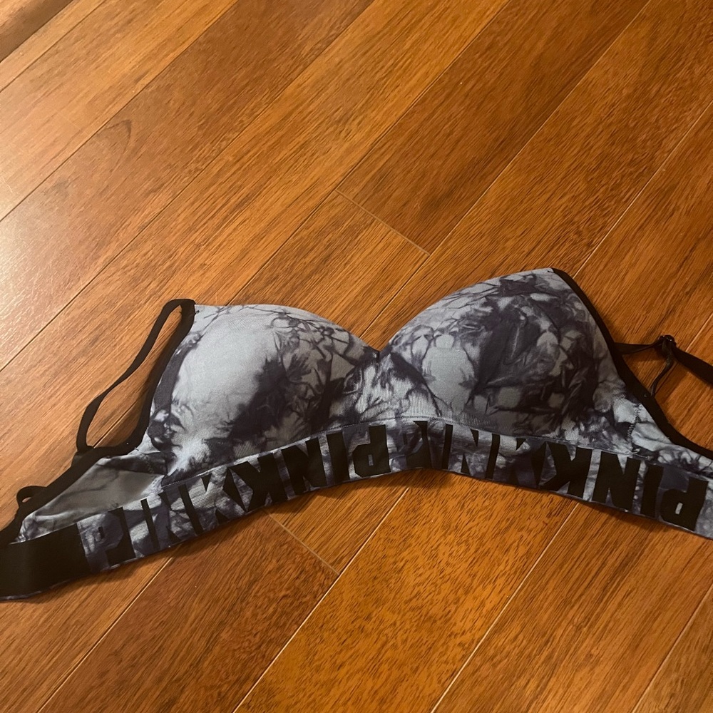 Pink sports bra